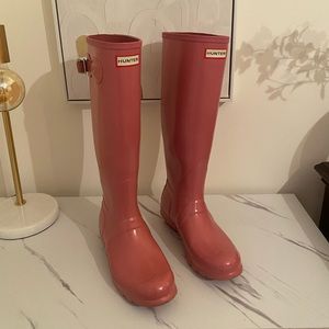 Pink Tall Hunter Boots